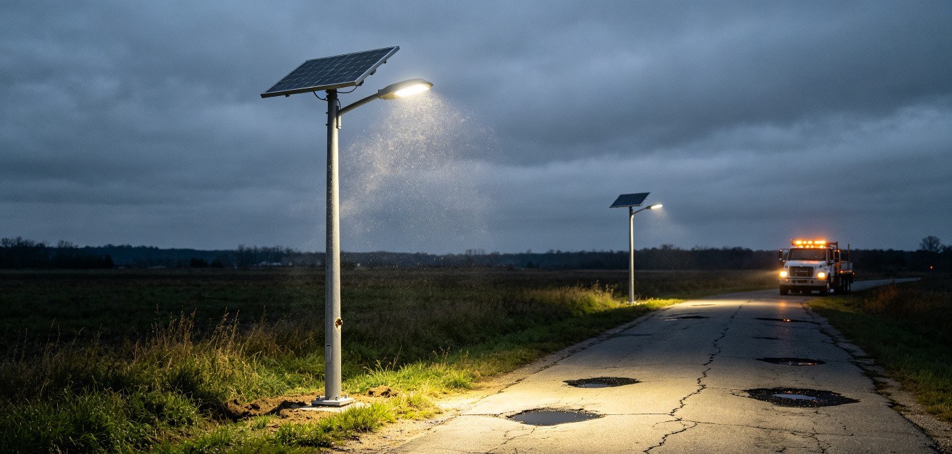 Solar street light installation guide