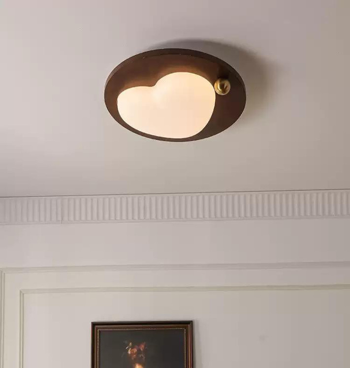 THC-077 ceiling light Walnut+Gold