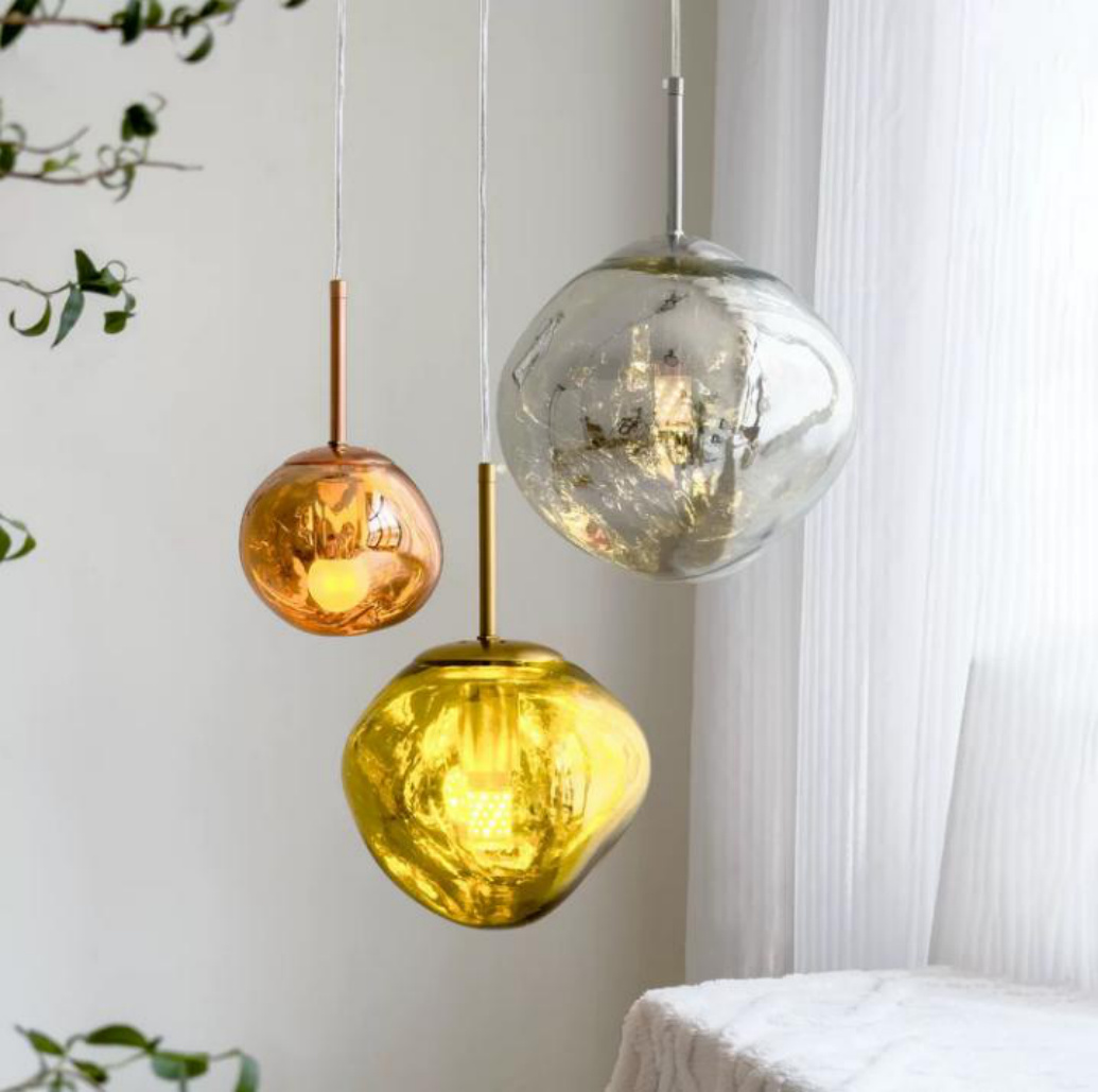 Modern Glass & Metal pendant light series