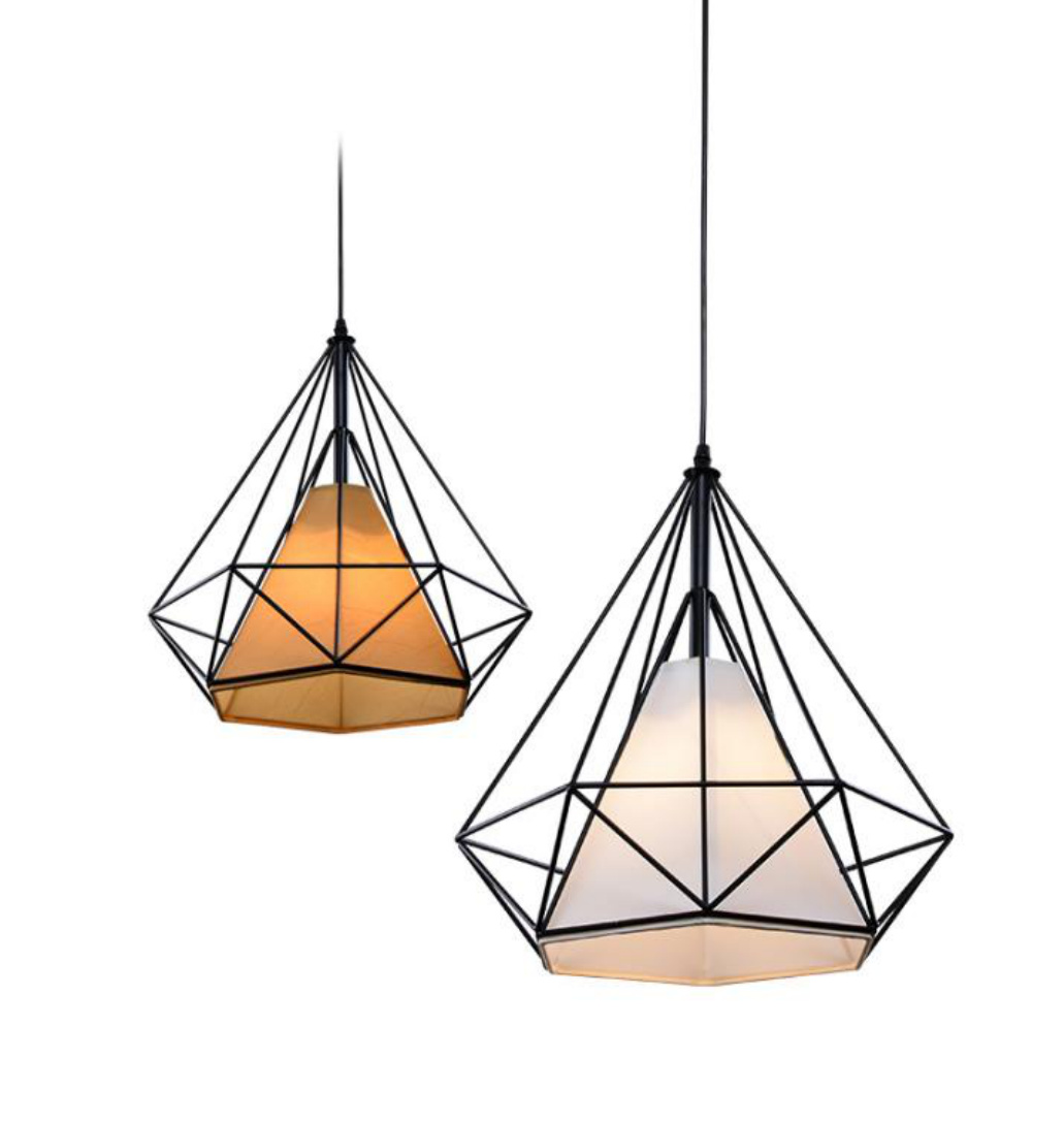 THVP-103 Vintage Edison Pendant Black/Brass/Cream