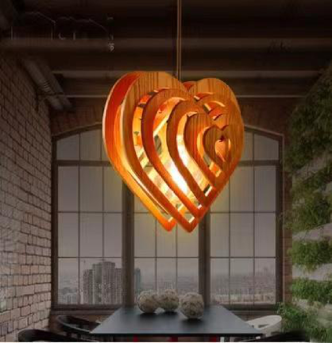 THVP-119 Wood Strip Pendant Walnut/Oak