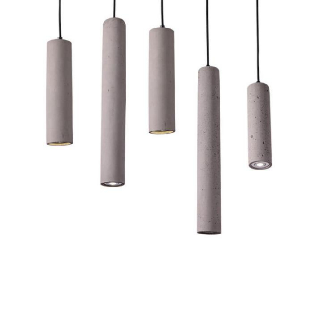THVP-135 Cement Dome Pendant Gray/White