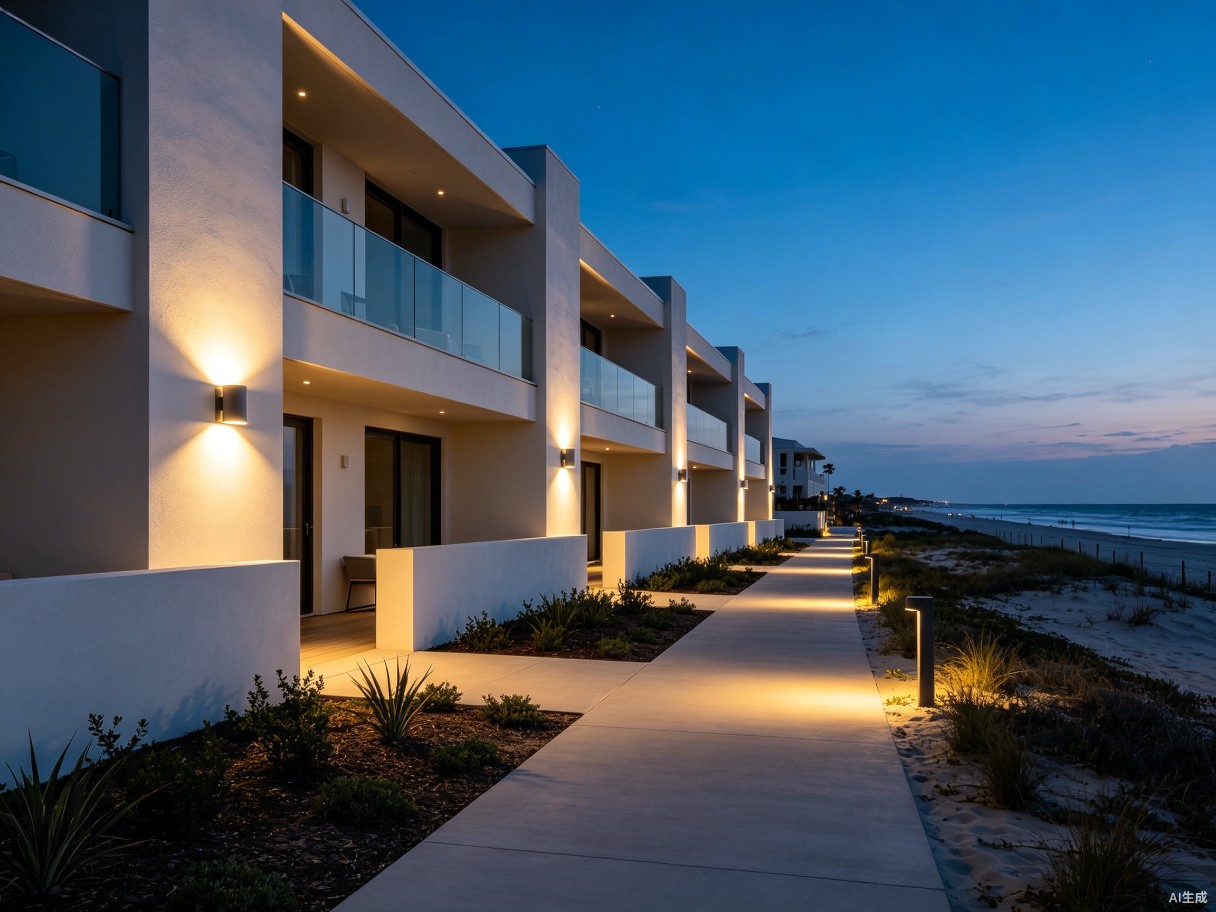 IP65 outdoor wall lighting at a Miami beach resort
