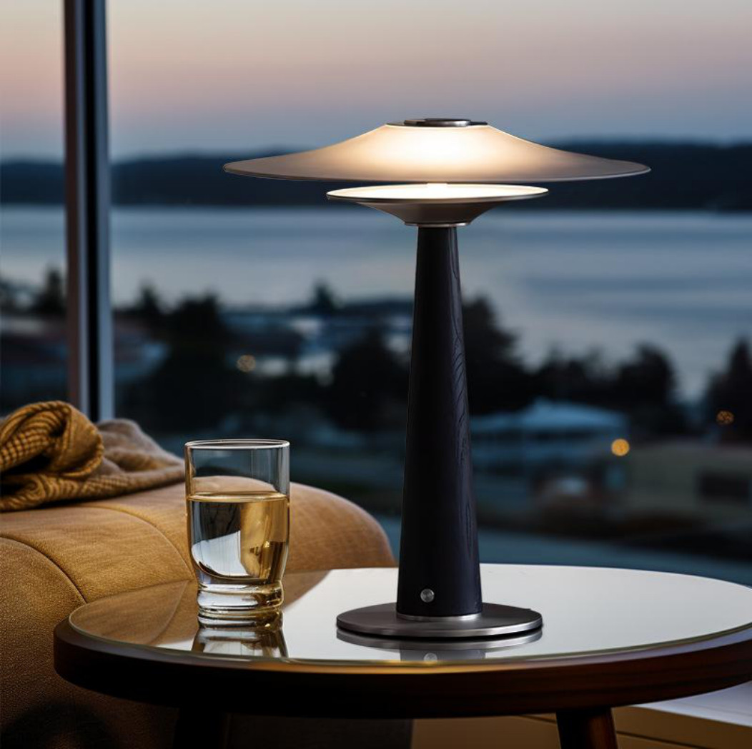 Metal & Glass table lamp