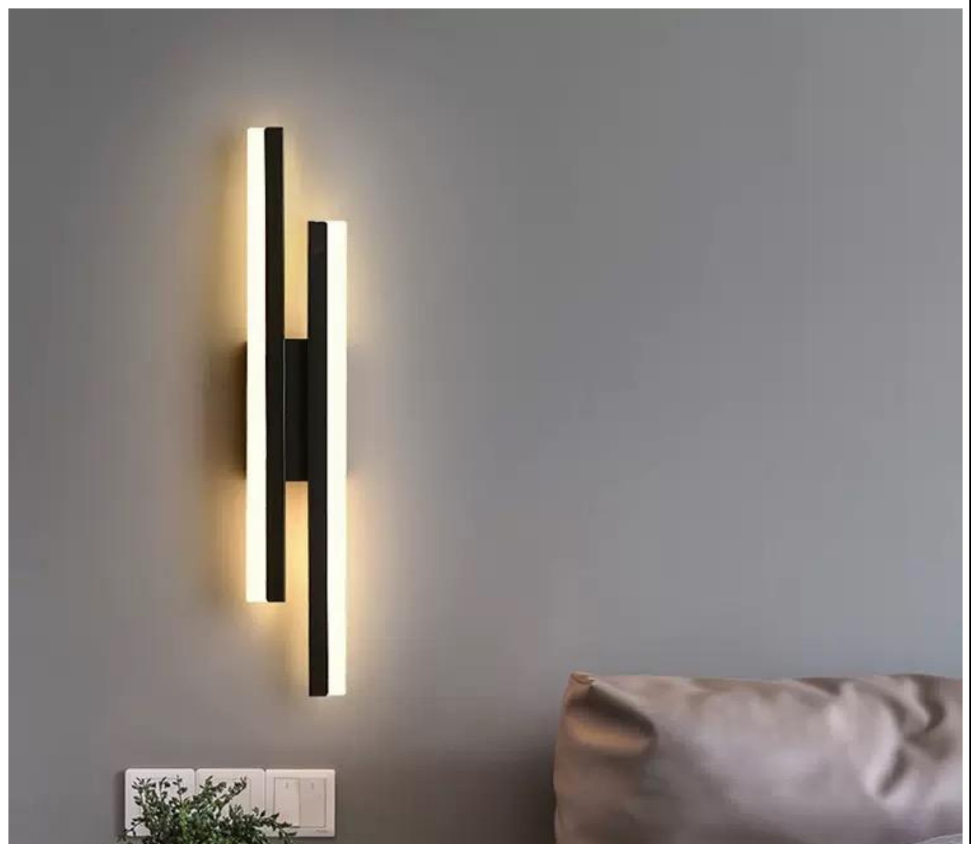 Minimalist long wall lamp (Rectangular Ceiling Rose) - THW-027 wall lamp product photo