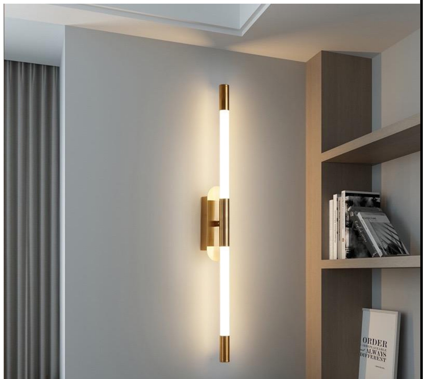 Minimalist long wall lamp (Rec wall lamp THW-029
