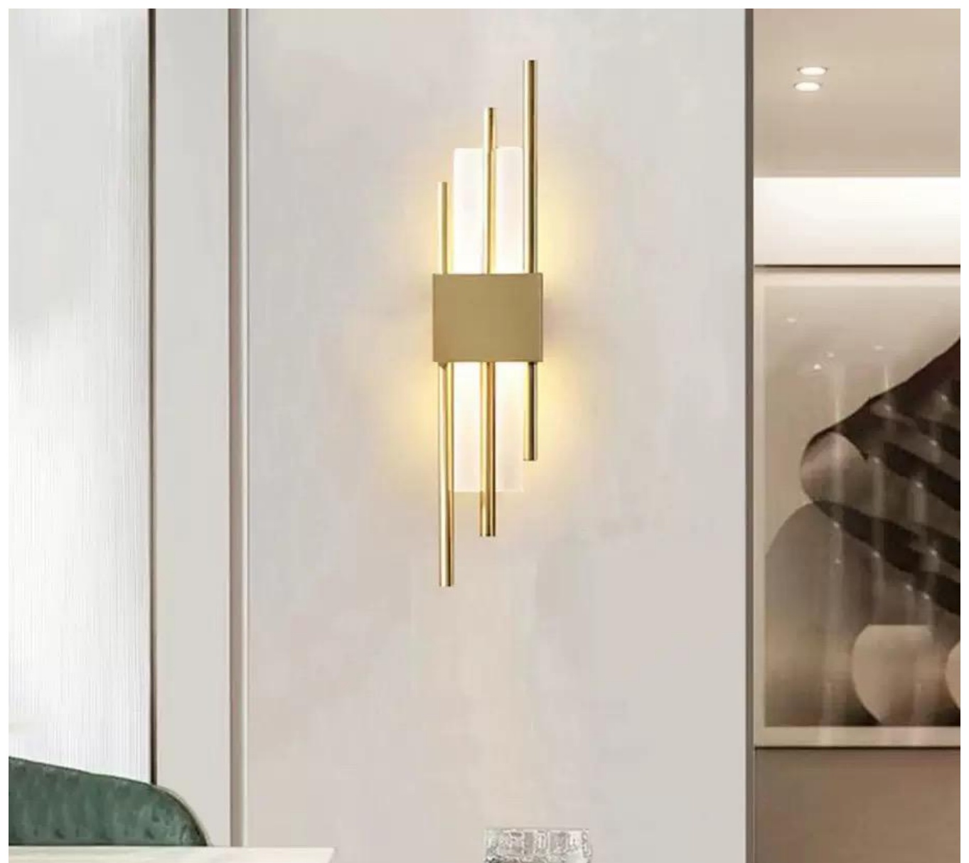 Minimalist long wall lamp (Rectangular Ceiling Rose) - THW-051 wall lamp product photo