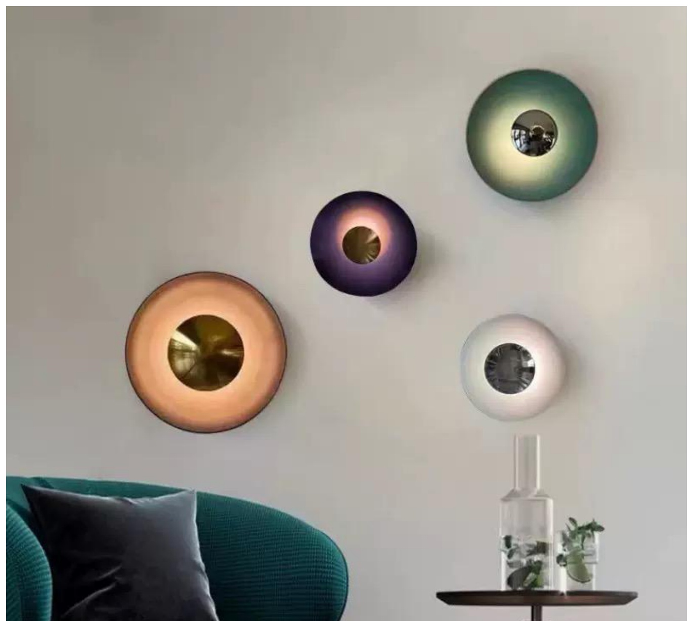 Minimalist long wall lamp (Rectangular Ceiling Rose) - THW-058 wall lamp product photo