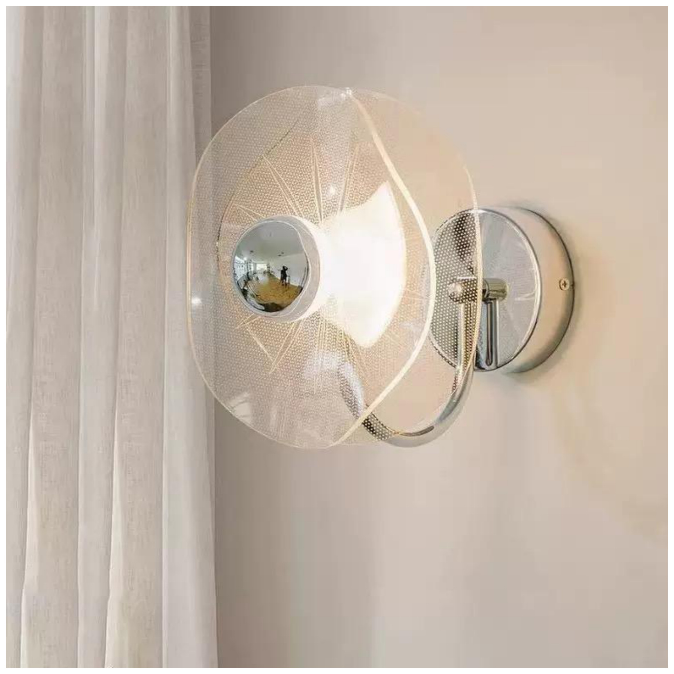 Minimalist adjustable wall lamp (Round Ceiling Rose) - THW-119 wall lamp product photo