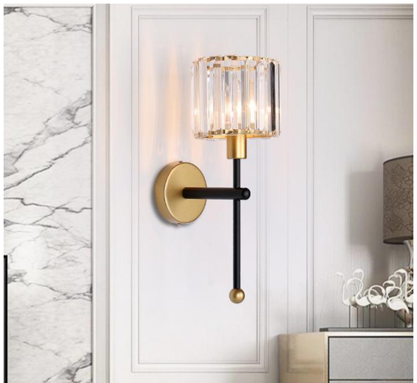 2 Heads all brass material - THW-280 wall lamp product photo